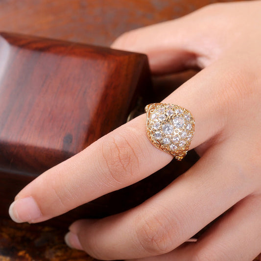 Seraphina – Bague Diamant Époque Dorée