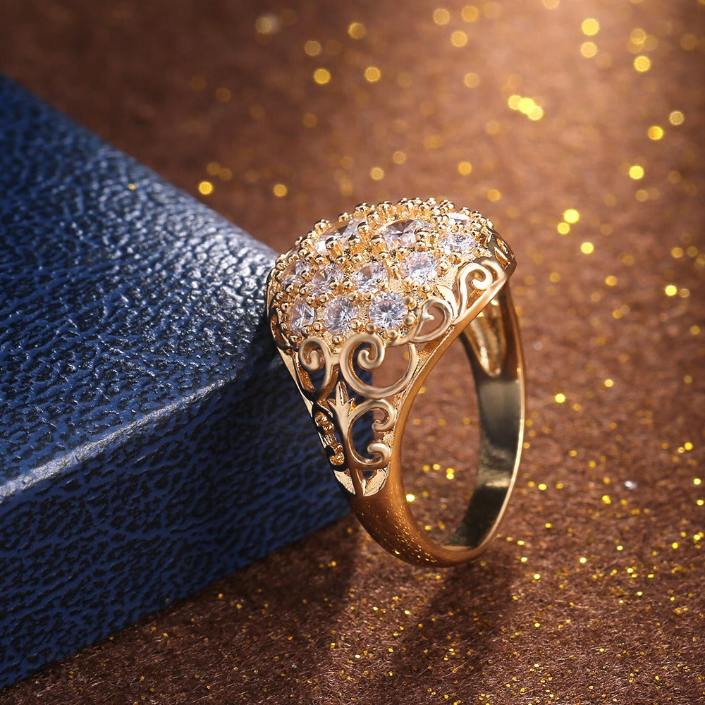 Seraphina – Bague Diamant Époque Dorée