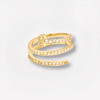Sadie – Bague Clou Spirale Design Unique pour Femme