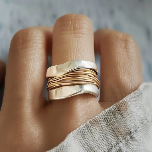 Arra – Bague Argent et Or