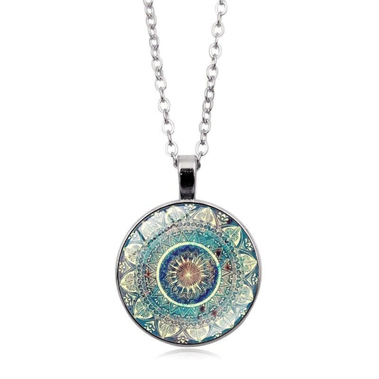 Indira – Collier Harmonie Mandala Bleu