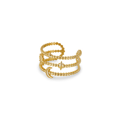 Luna – Bague Ajustable Élégante