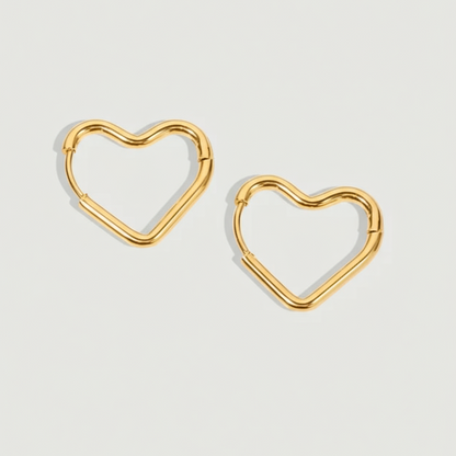 Ayesha – Boucles d’Oreilles Lune Dorées