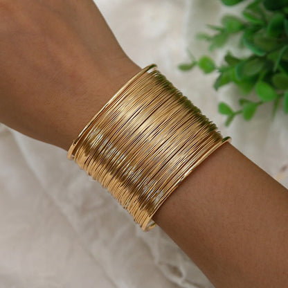 Nadine - Bracelet Doré au Style Vintage