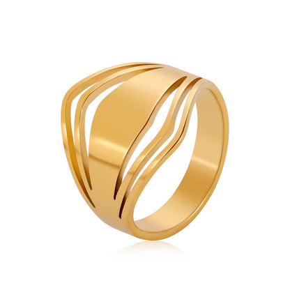 Britanny – Bague élégante statement en or