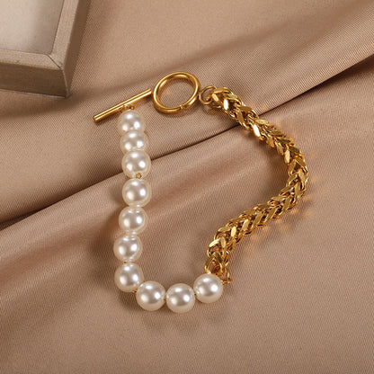 Cassia – Bracelet Doré Élégant à Perles