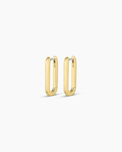 Parker - Boucles d'oreilles Huggies Rectangulaires