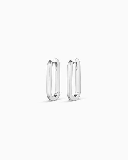 Parker - Boucles d'oreilles Huggies Rectangulaires