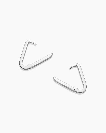 Parker - Boucles d'oreilles Huggies Rectangulaires