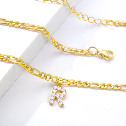 Bracelet de cheville Love Initial - Avec votre initiale