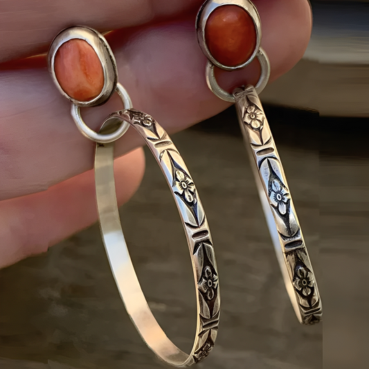 Selene – Boucles d’Oreilles Bohèmes Vintage en Onyx