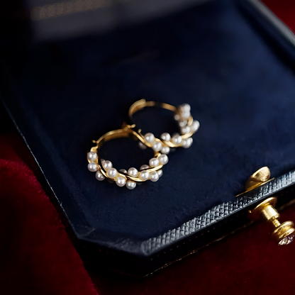 Ellie – Boucles d'Oreilles Perles Torsadées