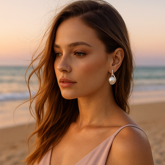 Bea – Boucles d'Oreilles Perle