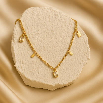 Clarisse – Collier à Franges en Cristal Luxe Léger