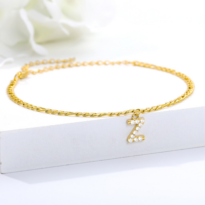 Bracelet de cheville Love Initial - Avec votre initiale