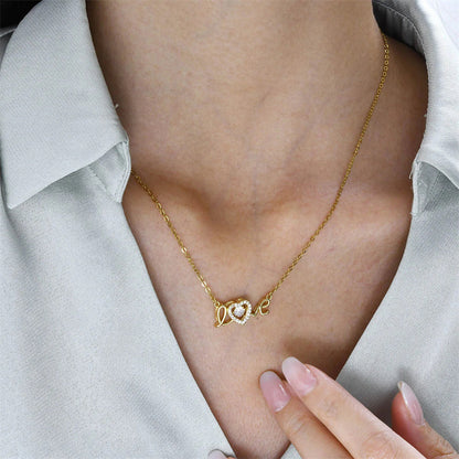 Love Spelled - Collier avec pendentif en forme de cœur