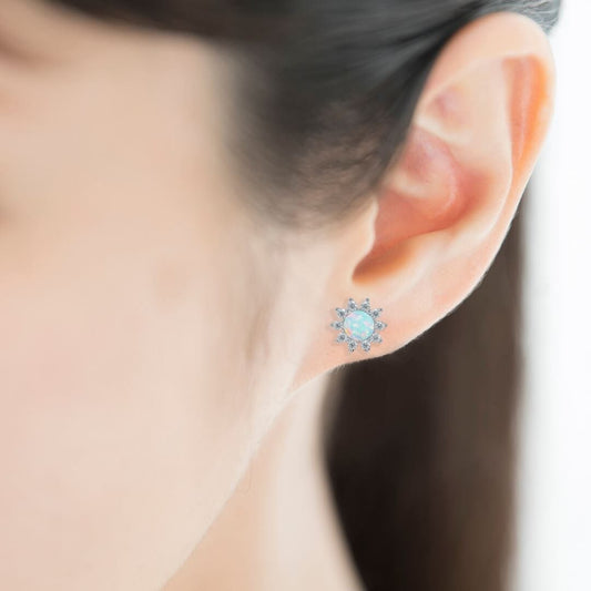 Hermione – Boucles Raffinées Opale de Feu Blanche