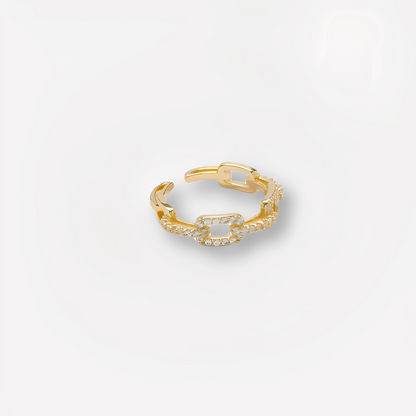 Camille – Bague Chaîne Diamants
