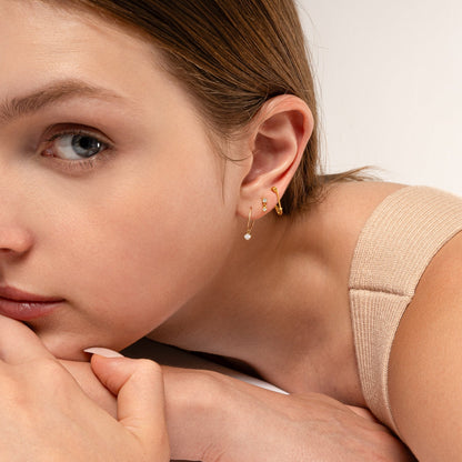 Eden - Petites Boucles d’Oreilles Épingle à Nourrice