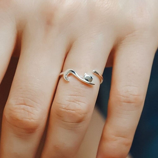Chloe – Bague Chat Élégante