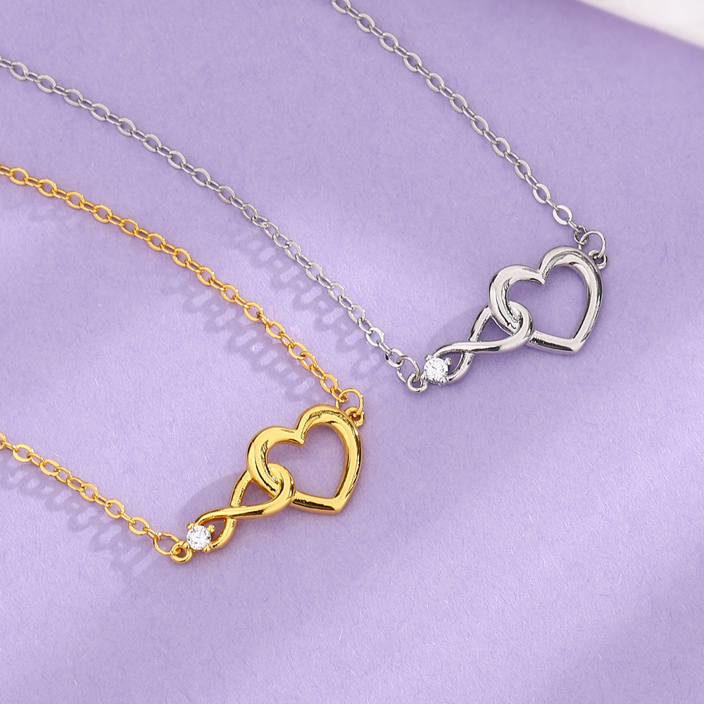 Bracelet Infini Cœur - Bracelet délicat en CZ