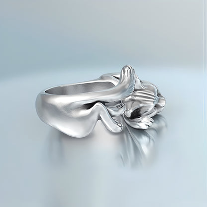 Mia – Bague Chat Élégante