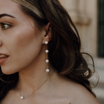Boucles d'oreilles Statement perles goutte