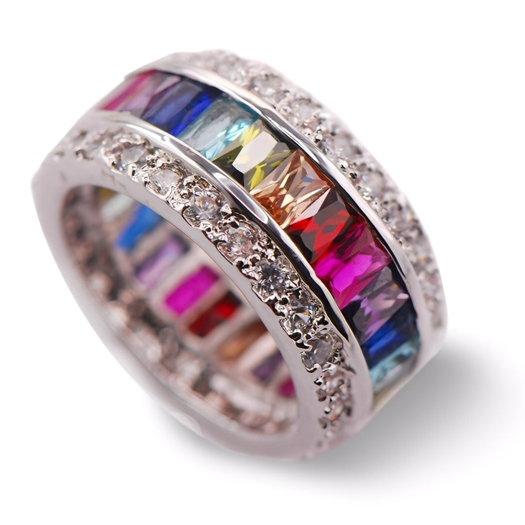 Sheena – Bague Multi-Pierres en Argent 925