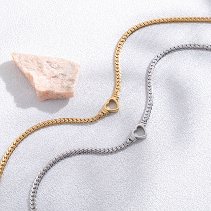 Bracelet Cœur Ouvert Doré