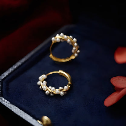 Ellie – Boucles d'Oreilles Perles Torsadées