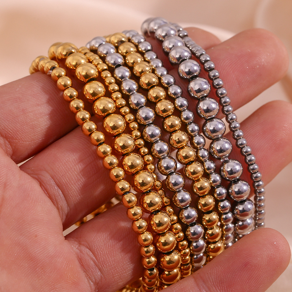 Crea - Bracelet métallique empilable Fashion Gold (4mm)