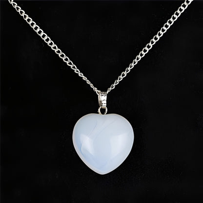 Alma – Collier Cœur en Cristal Naturel