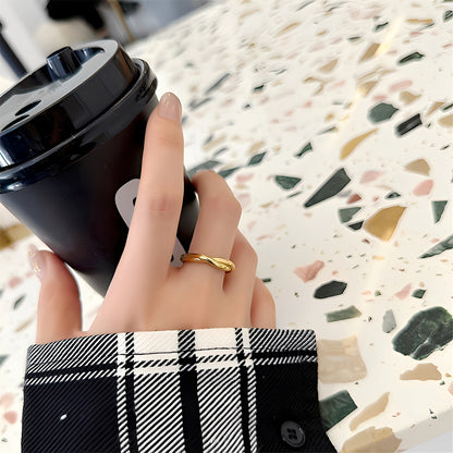 Amaya – Bague Double Anneau Élégante