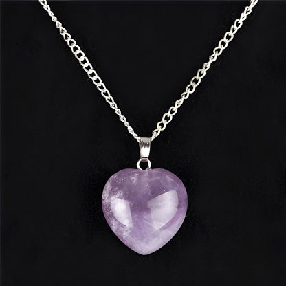 Alma – Collier Cœur en Cristal Naturel
