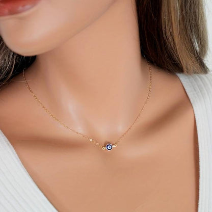 Collier Vintage Œil Maléfique Bleu - Collier avec l'Œil du Mal