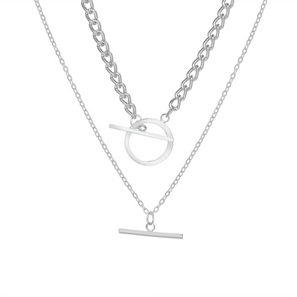 Double chaîne - Chaîne cubaine et perles