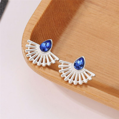 Boucles d'oreilles éventail Art Déco - Boucles d'oreilles bohème