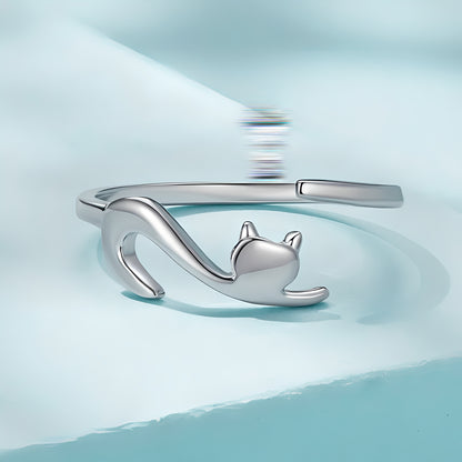 Chloe – Bague Chat Élégante