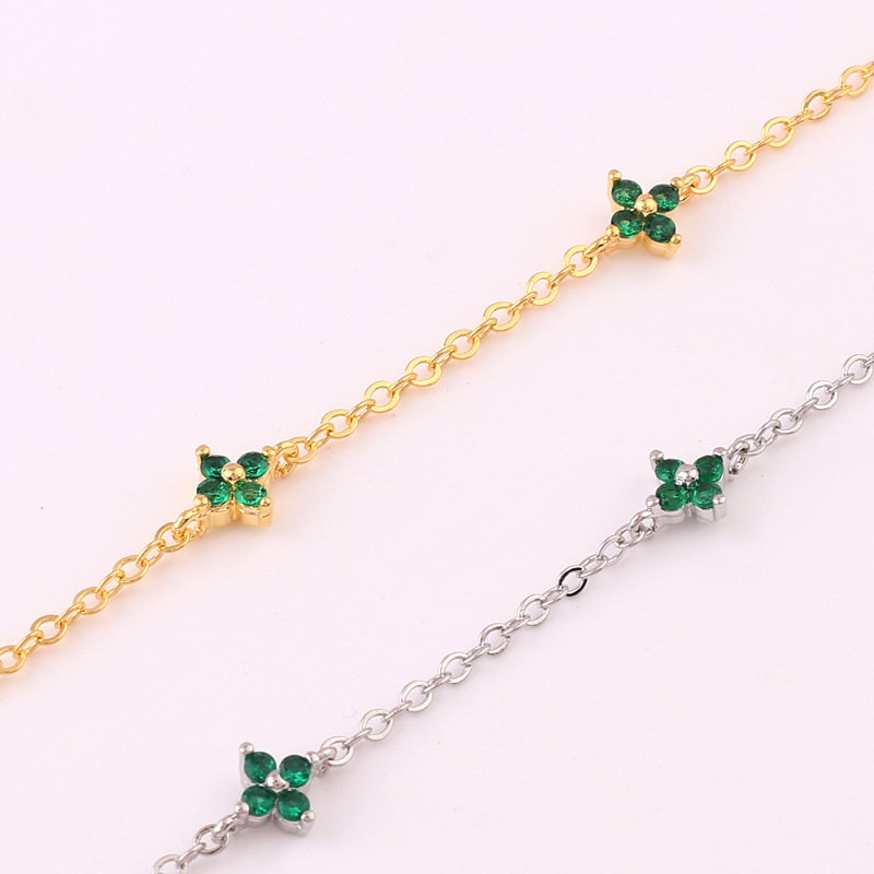 Collier Incrusté Klee CZ - Collier Fleur