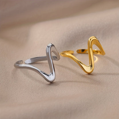 Rea – Bague Ajustable Type Manchette de Style Moderne