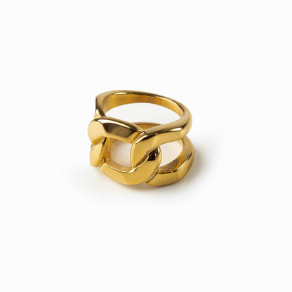 Brianna – Bague Double Maillon