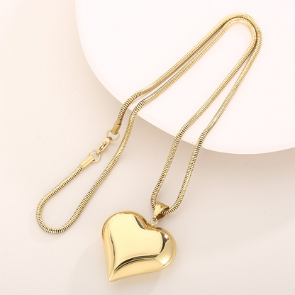 Cœur Grand - Collier d'Amour Romantique
