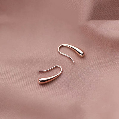 Gouttes d'eau - Boucles d'oreilles à crochets français
