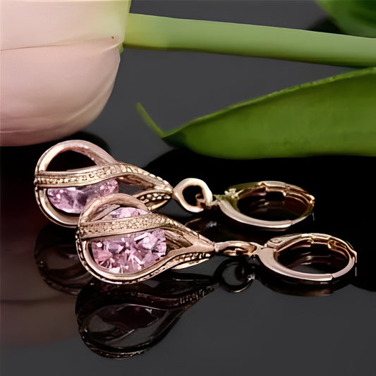 Gwen – Boucles Pendantes en Diamant