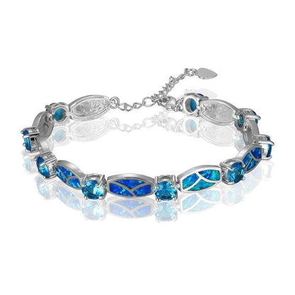 Cora – Bracelet Charme en Opale de Feu