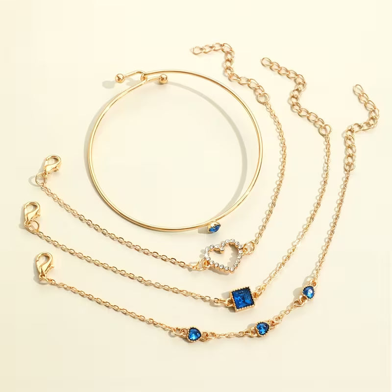 Ariane – Bracelet Cœur Scintillant