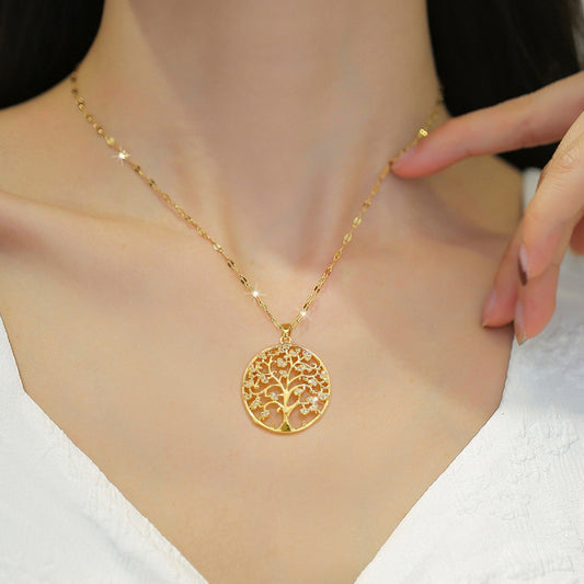 Yara – Pendentif Doré de Vie Éternelle