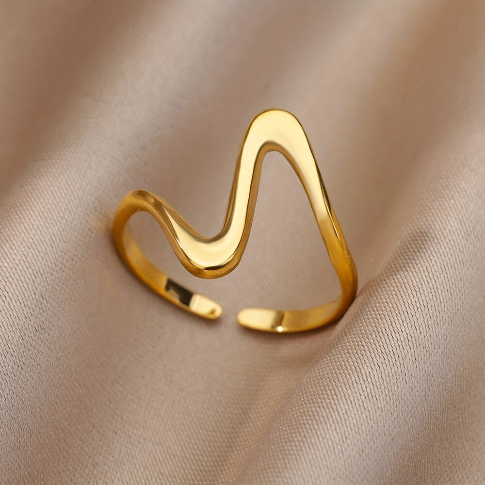 Rea – Bague Ajustable Type Manchette de Style Moderne