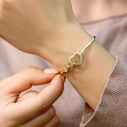 Yuzuki – Bracelet Creux Zircon Raffiné