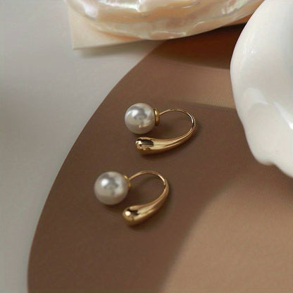 Boucles d'oreilles Goutte d'eau perle - Boucles d'oreilles goutte d'eau avec fermoir en perles